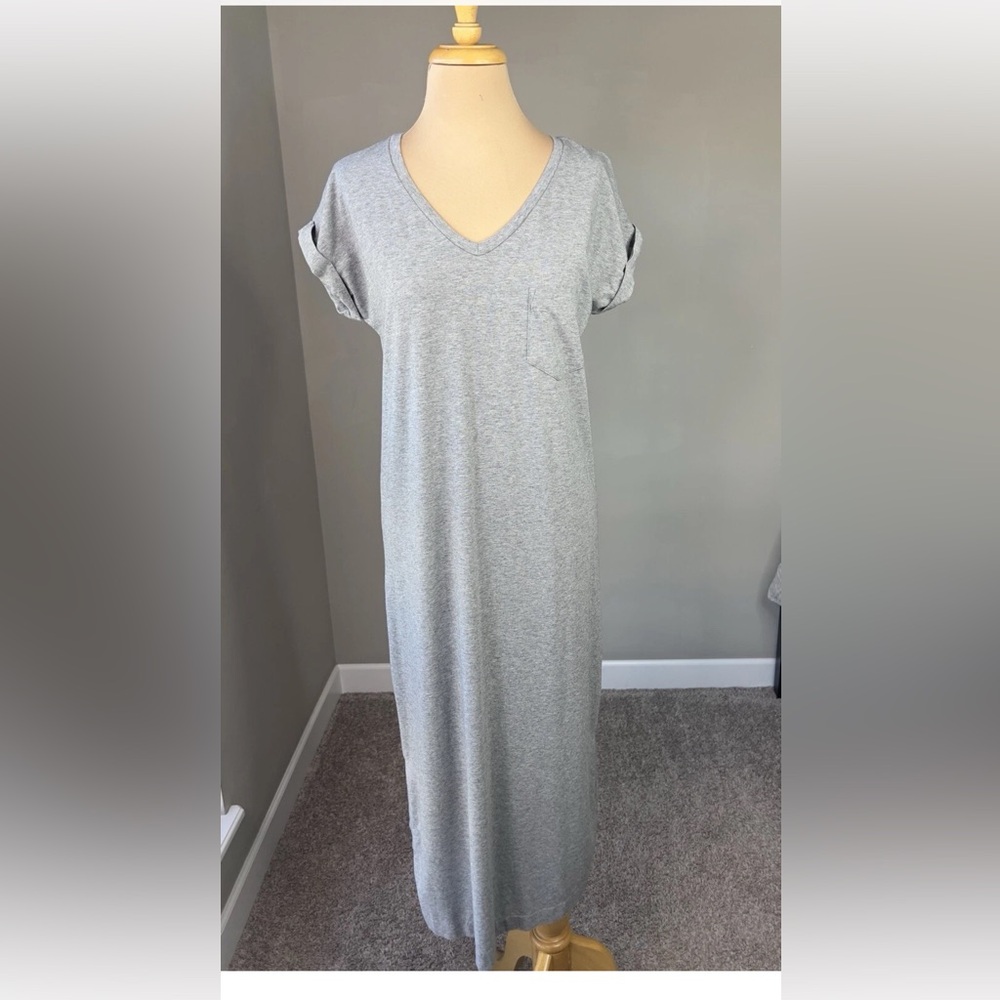 Cuyana Gray Maxi Dress